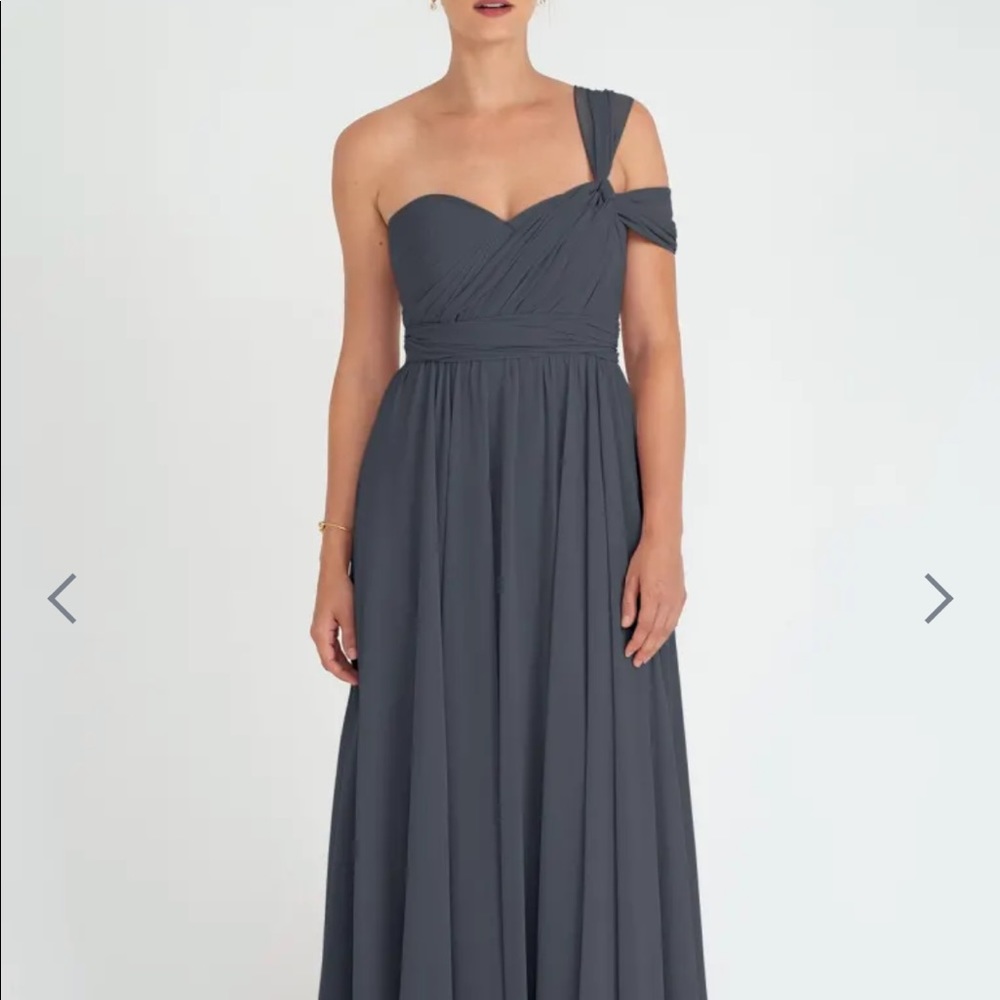 Jenny Yoo Mira convertible bridesmaid dress in color Evening (dark navy blue)